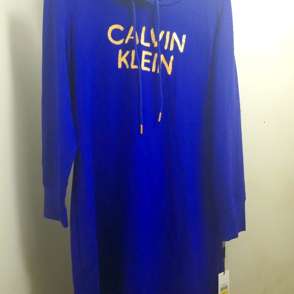 Calvin Klein Women long sleeve hoodie dress